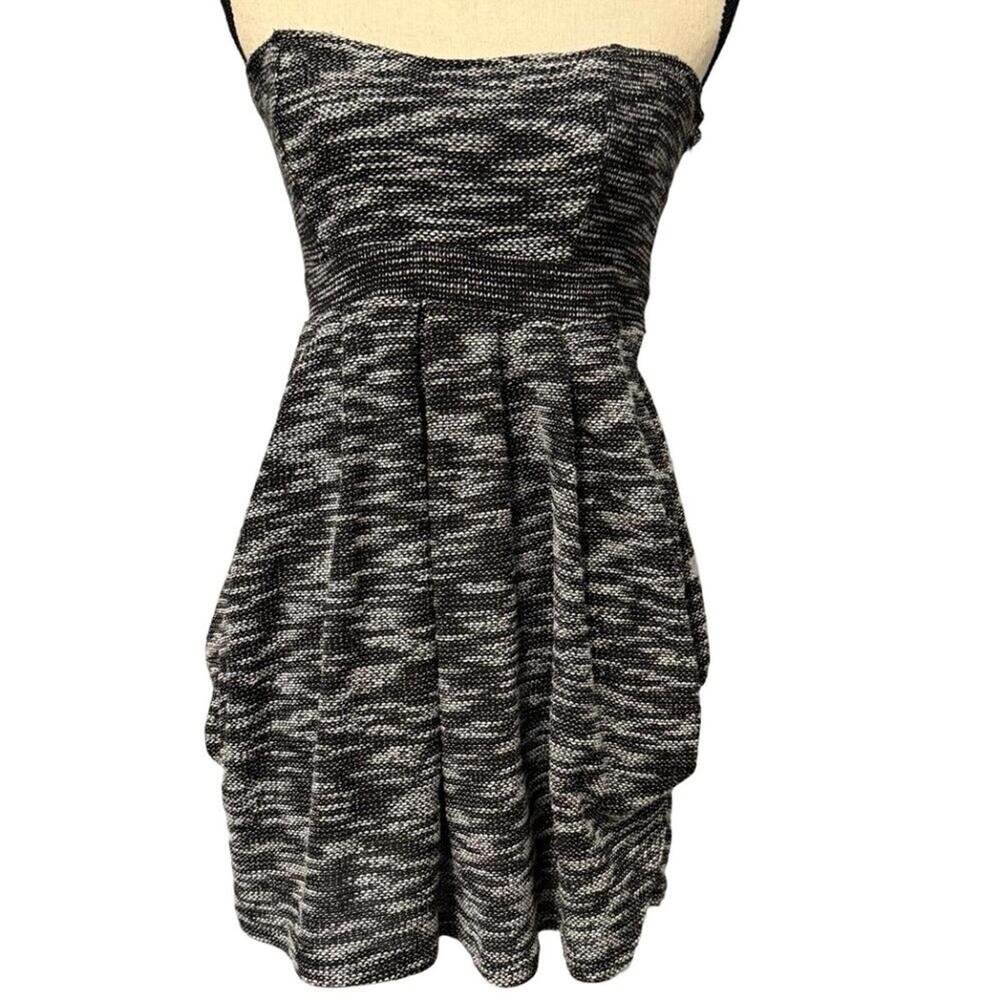 Free People Black & White Strapless Dress with Pockets Size 4